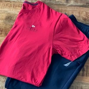 Nautica tee shirt & sweatpant bundle